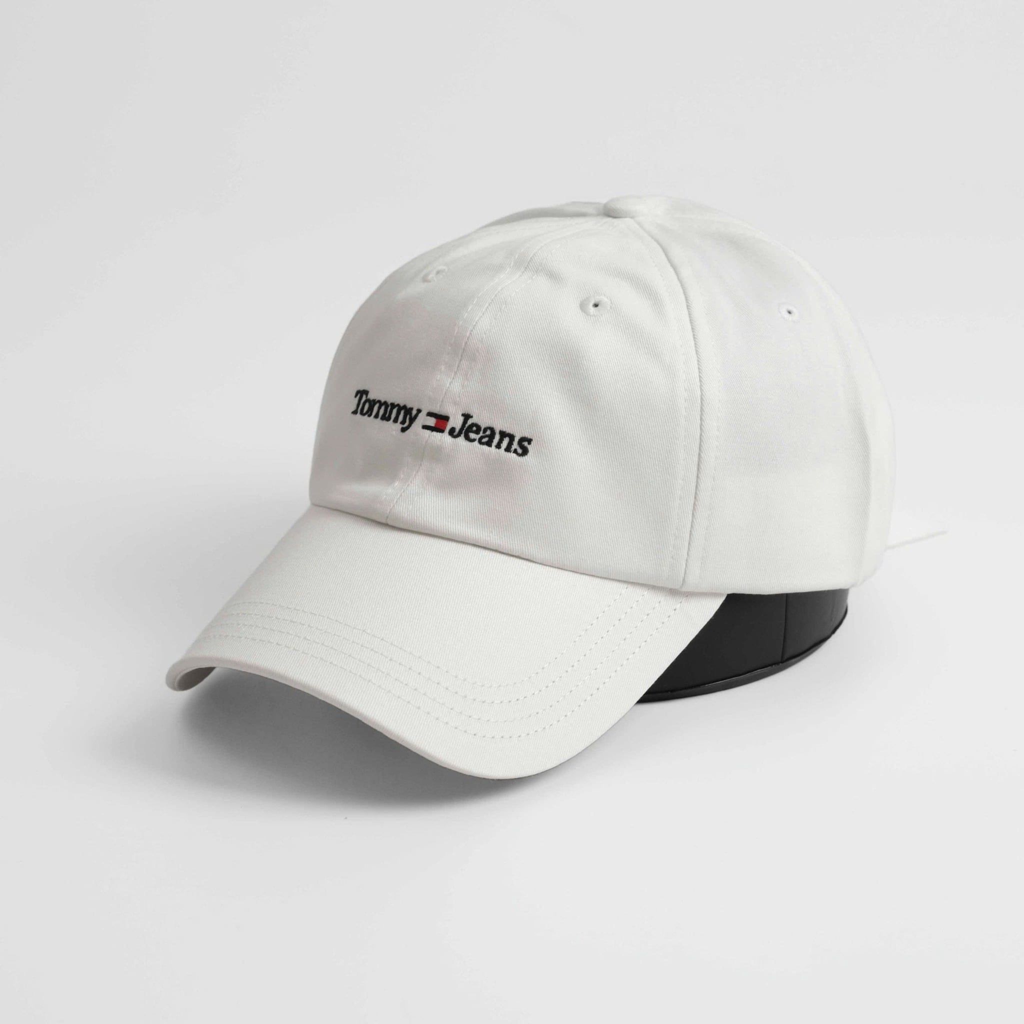  Nón Tommy Trắng Logo Chữ Hàng Chính Hãng 