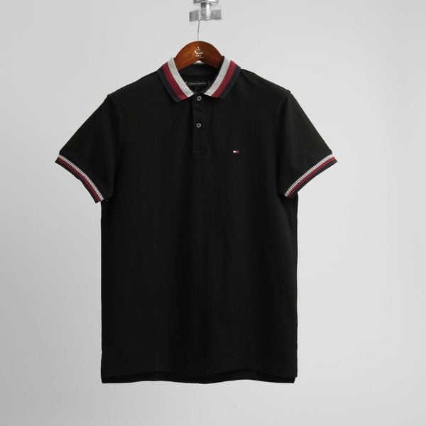 Polo Tommy Hilfiger Men's Cotton Regular Fit Polo T-Shirt Black