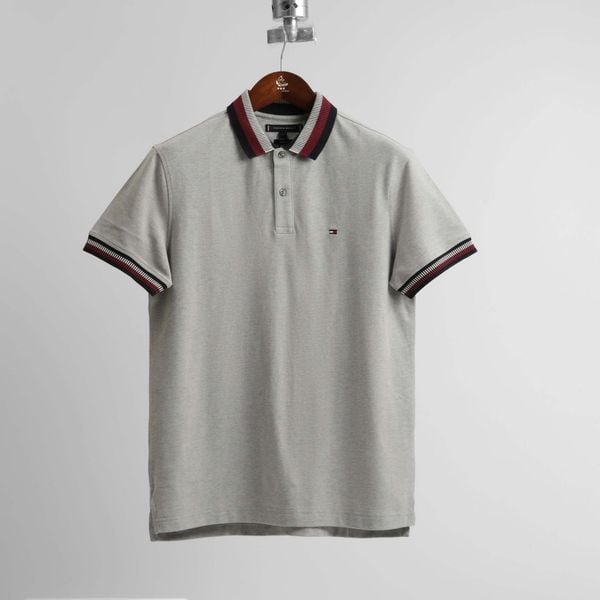Polo Tommy Hilfiger Men's Cotton Regular Fit Polo T-Shirt Grey