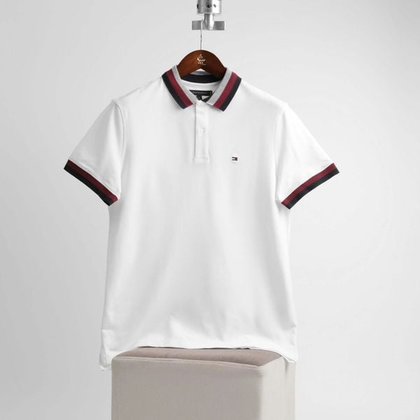 Polo Tommy Hilfiger Men's Cotton Regular Fit Polo T-Shirt White