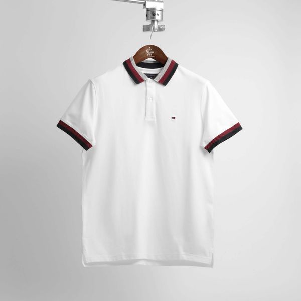 Polo Tommy Hilfiger Men's Cotton Regular Fit Polo T-Shirt White