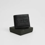 Ví Coach Đen Chữ Nổi Hàng Chính Hãng SP1812315