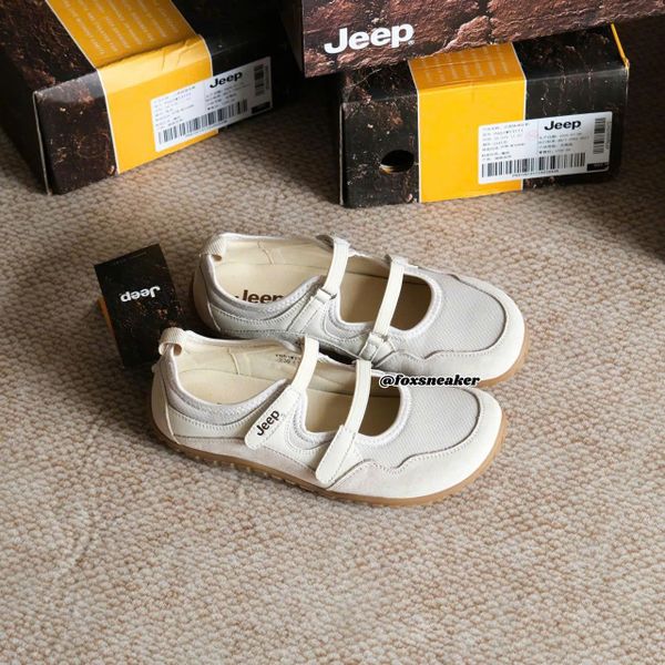 Jeep Mary Jane Sandals – Cream Light P651W13112
