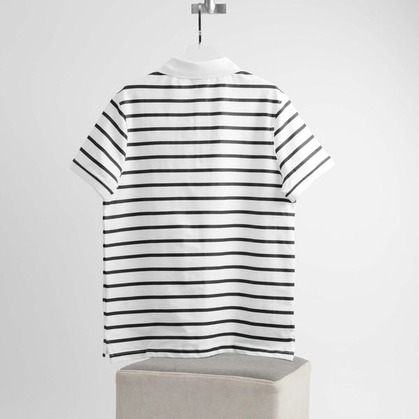 Áo Polo New Era Trắng Sọc Ngang Hàng Chính Hãng 13982318