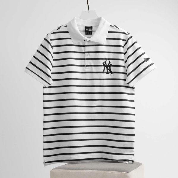 Áo Polo New Era Trắng Sọc Ngang Hàng Chính Hãng 13982318