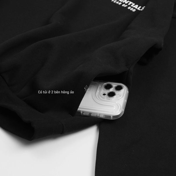 Hoodie Fear Of God Black Limo Hàng Chính Hãng S25 | Fox Sneaker