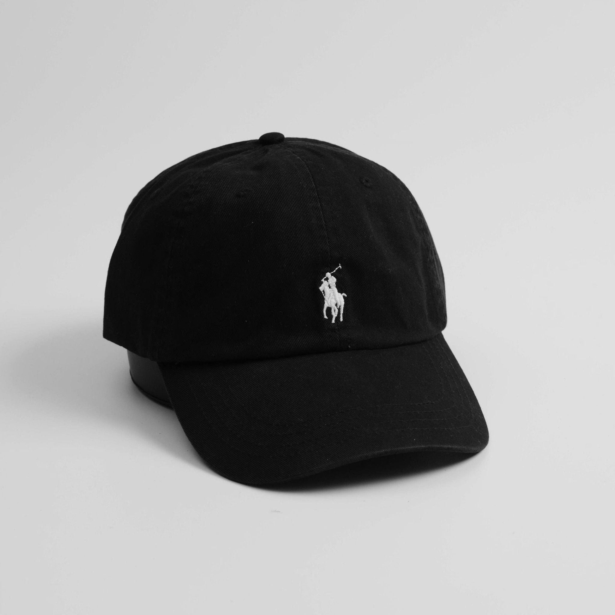  Nón Ralph Lauren Đen Logo Trắng 