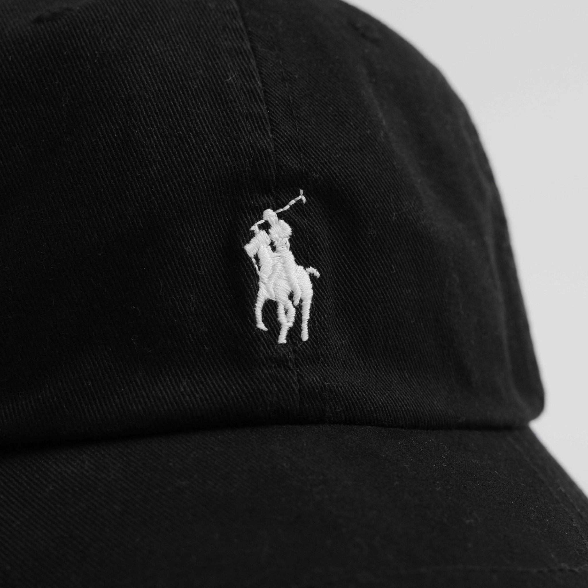  Nón Ralph Lauren Đen Logo Trắng 