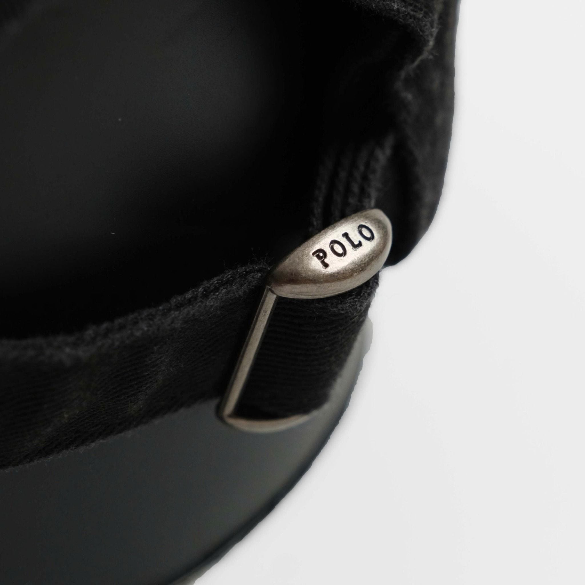  Nón Ralph Lauren Đen Logo Trắng 