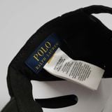  Nón Ralph Lauren Đen Logo Trắng 