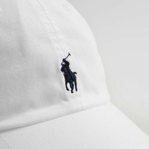 Nón Ralph  Lauren Trắng Logo Navy Chính Hãng | Fox Sneaker