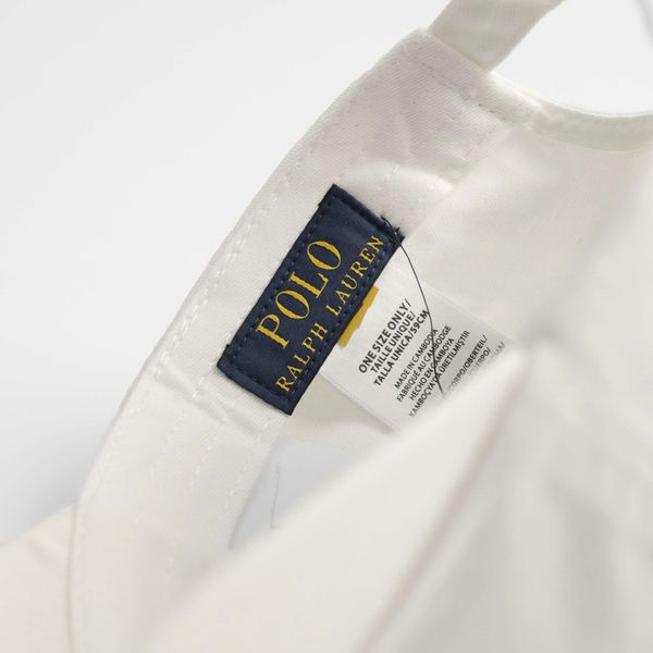 Nón Ralph  Lauren Trắng Logo Navy Chính Hãng | Fox Sneaker