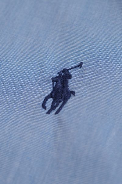Sơ Mi Ralph Lauren Xanh Logo Navy Hàng Chính Hãng