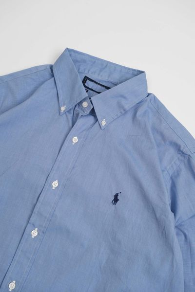 Sơ Mi Ralph Lauren Xanh Logo Navy Hàng Chính Hãng