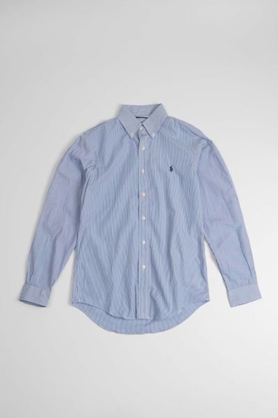 Sơ Mi Ralph Lauren Navy Sọc Logo Navy Hàng Chính Hãng