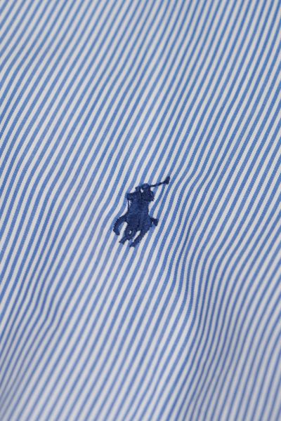 Sơ Mi Ralph Lauren Navy Sọc Logo Navy Hàng Chính Hãng