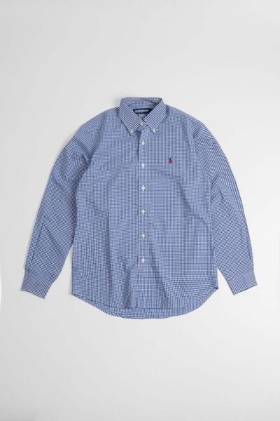 Sơ Mi Ralph Lauren Caro Navy Logo Đỏ Đô Hàng Chính Hãng