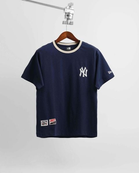 Áo New Era NY Navy Cổ Kem Hàng Chính Hãng 10932098