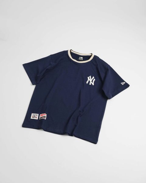 Áo New Era NY Navy Cổ Kem Hàng Chính Hãng 10932098