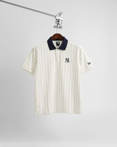Áo Polo New Era Ny Trắng Sọc Xám Hàng Chính Hãng 16554421
