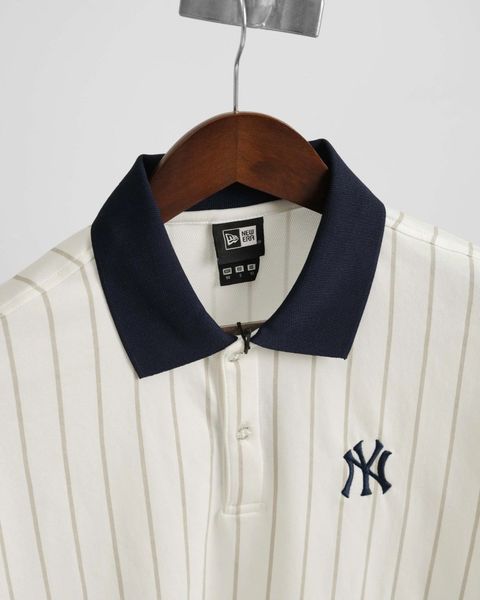 Áo Polo New Era Ny Trắng Sọc Xám Hàng Chính Hãng 16554421