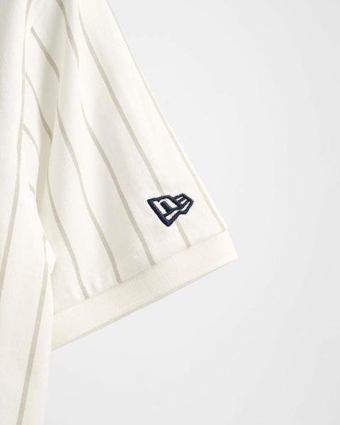 Áo Polo New Era Ny Trắng Sọc Xám Hàng Chính Hãng 16554421