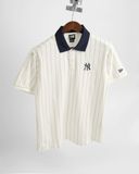 Áo Polo New Era Ny Trắng Sọc Xám Hàng Chính Hãng 16554421