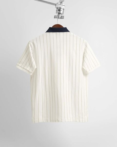 Áo Polo New Era Ny Trắng Sọc Xám Hàng Chính Hãng 16554421