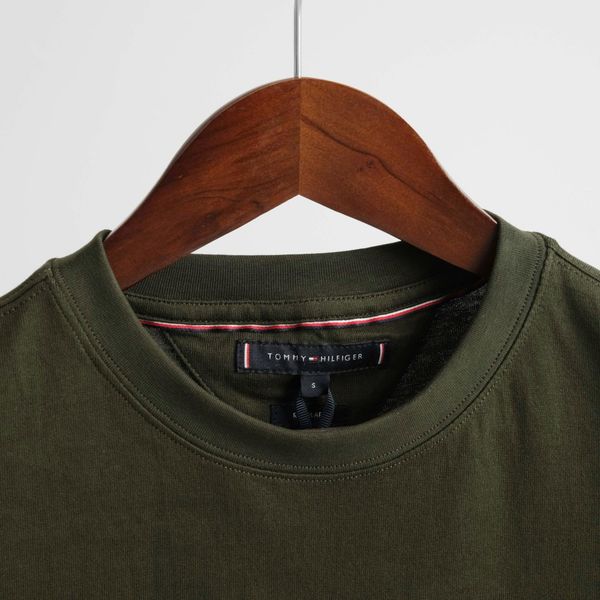 Áo Thun Tommy Rêu Thêu Hàng Chính Hãng