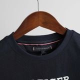 Áo Thun Tommy Navy Thêu Hàng Chính Hãng