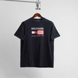 Áo Thun Tommy Navy Thêu Hàng Chính Hãng