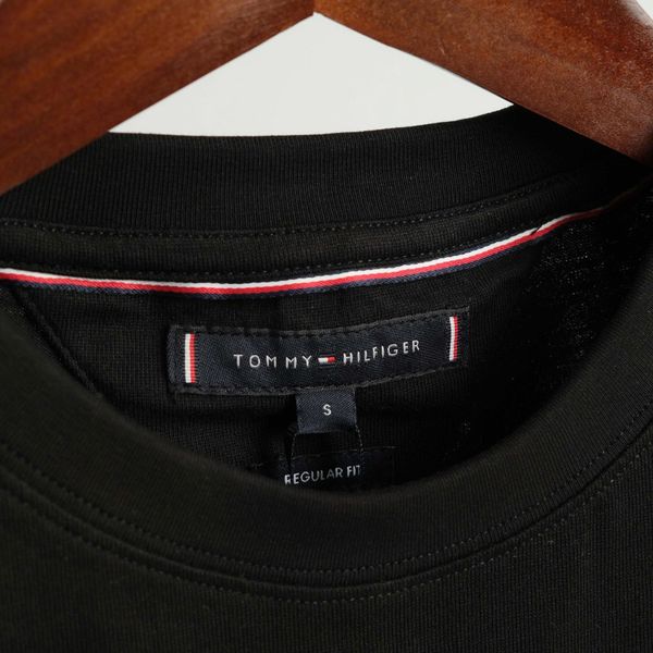 Áo Thun Tommy Đen Thêu Hàng Chính Hãng