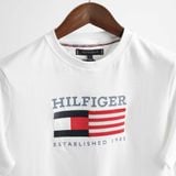 Áo Thun Tommy Trắng Thêu Hàng Chính Hãng