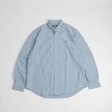 Sơ Mi Ralph Xanh Logo Nâu Navy