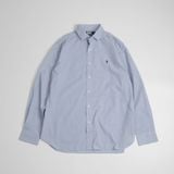 Sơ Mi Ralph Xanh Trơn Logo Navy