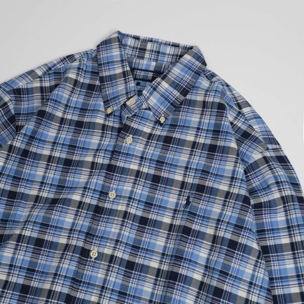 Sơ Mi Ralph Laurent Caro Navy Logo Navy