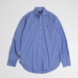 Sơ Mi Ralph Xanh Trơn Logo Navy 2