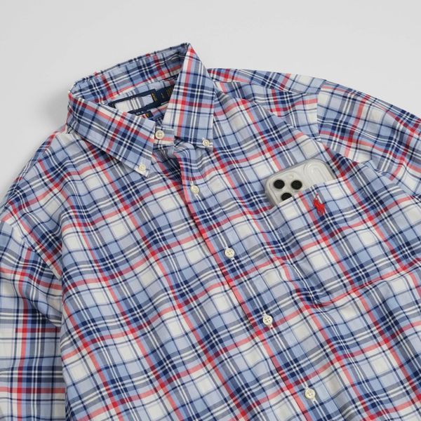 Sơ Mi Ralph Caro Xanh Đỏ