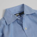 Sơ Mi Ralph Xanh Trơn Logo Navy 3 | Fox Sneaker