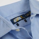 Sơ Mi Ralph Xanh Trơn Logo Navy 3 | Fox Sneaker