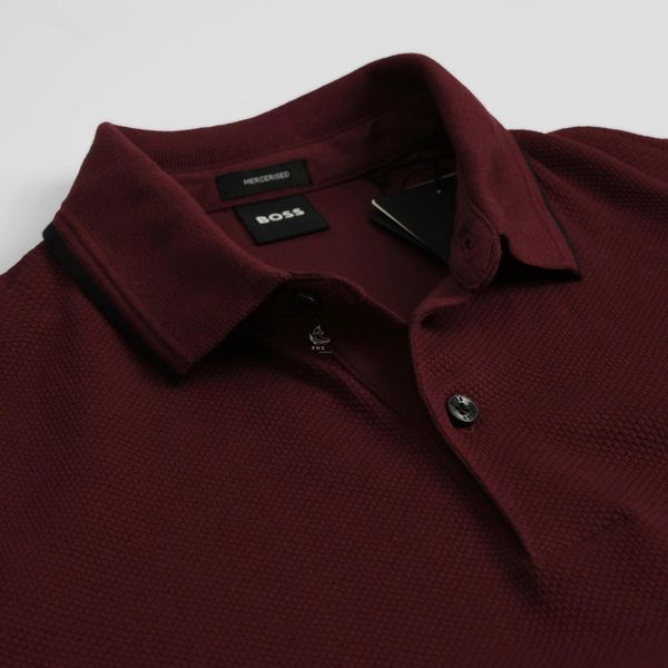 Polo Boss Đỏ Mận Hàng Chính Hãng