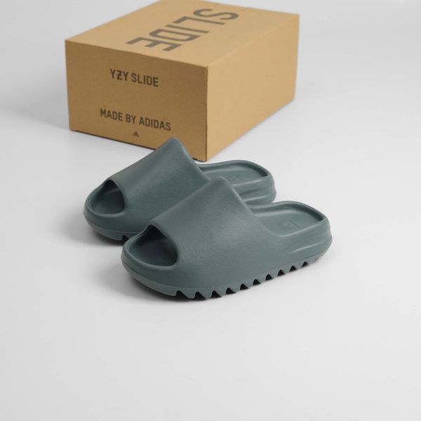 Dép Cao Su YZ Slide Xám Xanh Hàng Dư | Fox Sneaker