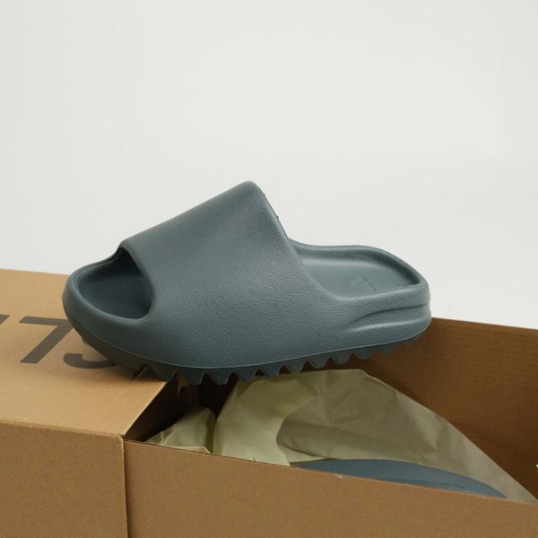 Dép Cao Su YZ Slide Xám Xanh Hàng Dư | Fox Sneaker