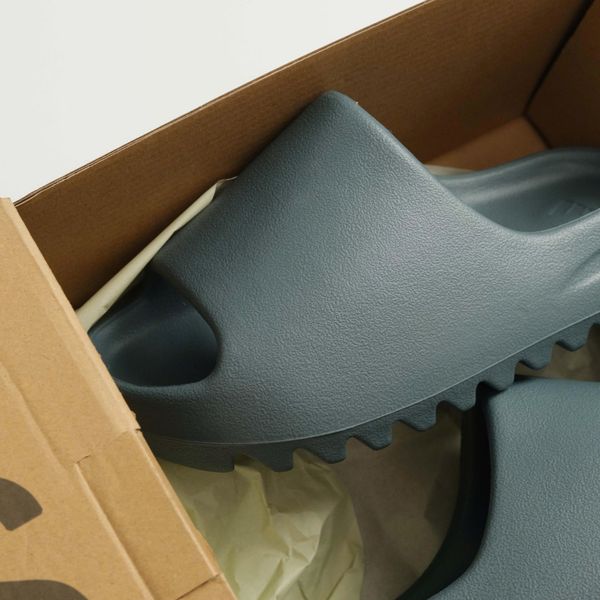 Dép Cao Su YZ Slide Xám Xanh Hàng Dư | Fox Sneaker