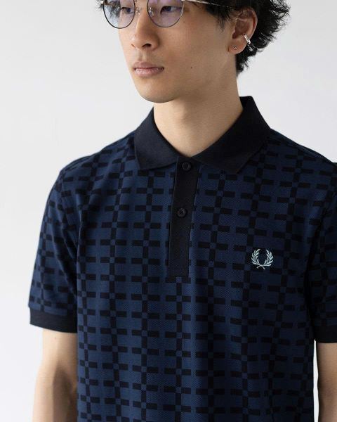 Polo Fred Perry Xanh Caro  Hàng Chính Hãng SP1812631