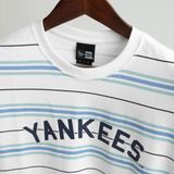 Áo Thun New Era Yankees Trắng Sọc Hàng Chính Hãng 14032985