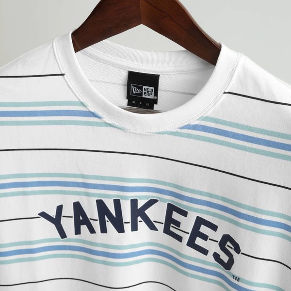 Áo Thun New Era Yankees Trắng Sọc Hàng Chính Hãng 14032985