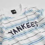 Áo Thun New Era Yankees Trắng Sọc Hàng Chính Hãng 14032985