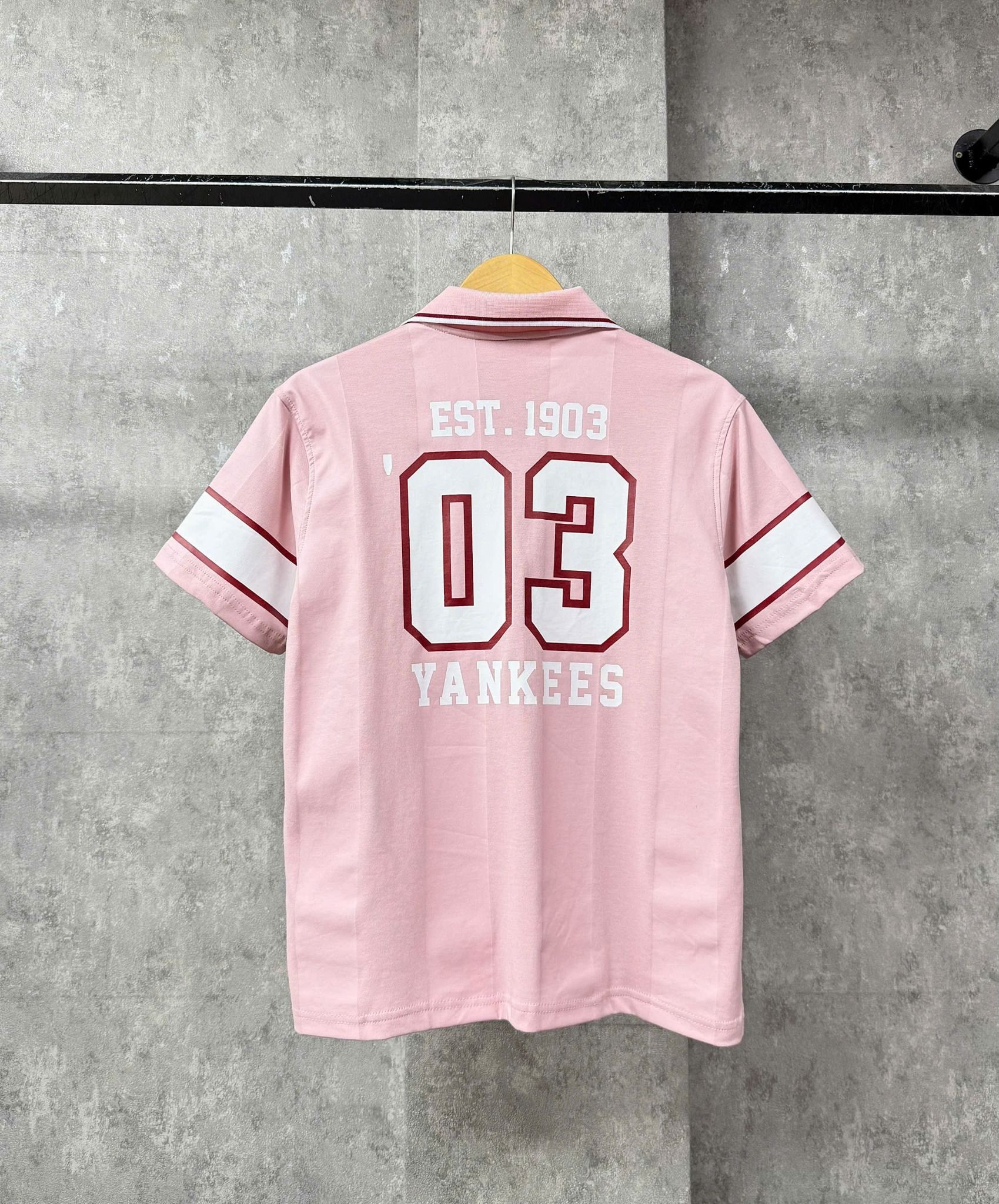  Áo Polo Jersey Hồng Cổ Viền Hàng Chính Hãng 12221414 