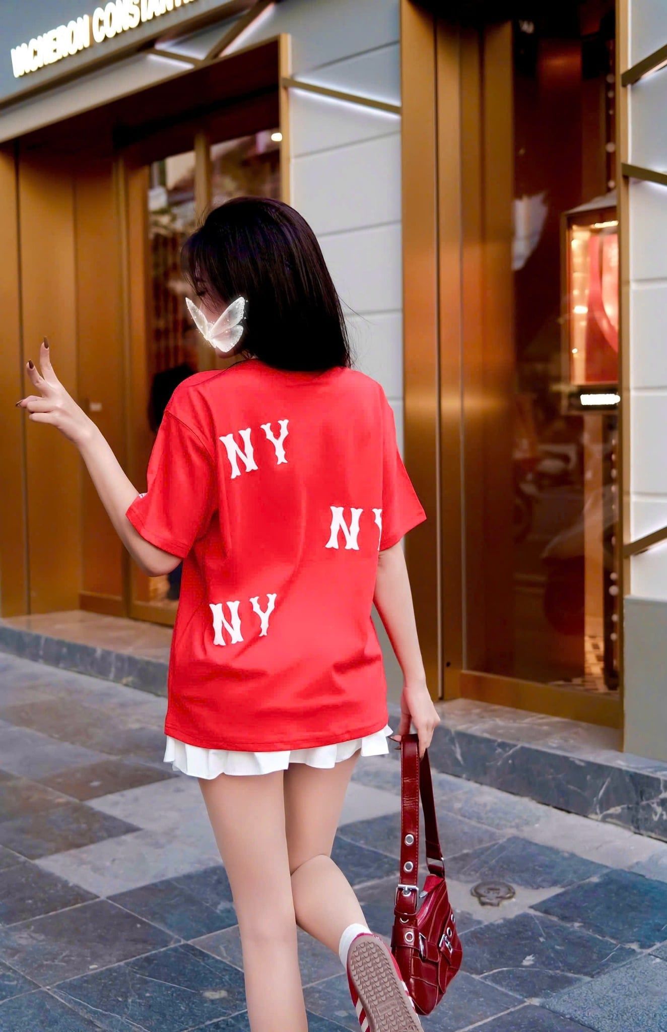  SALE - Áo Thun New Era 3NY Đỏ Hàng Chính Hãng CODE: 12225658 